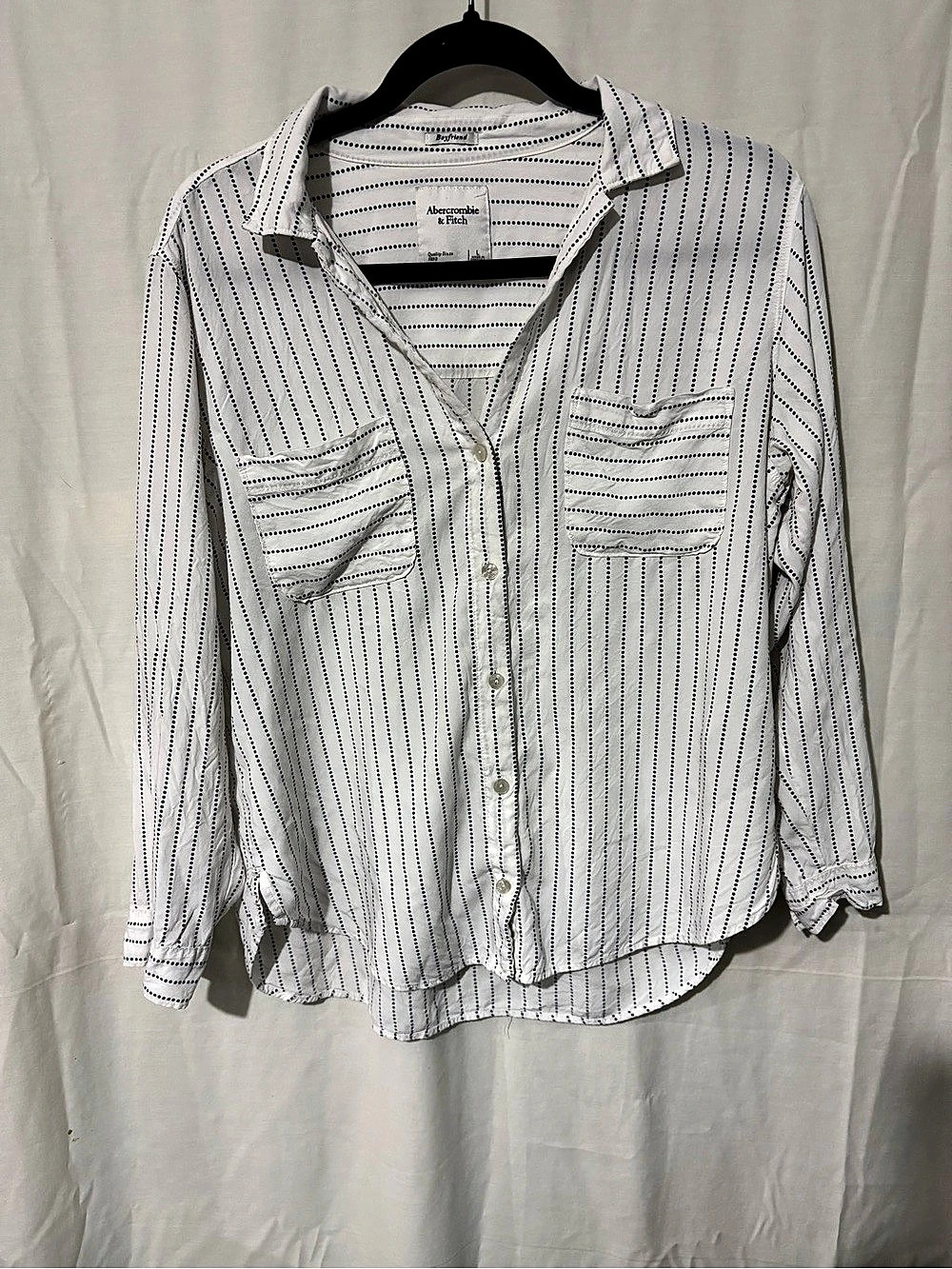 Abercrombie & Fitch Boyfriend Button Down Shirt Striped